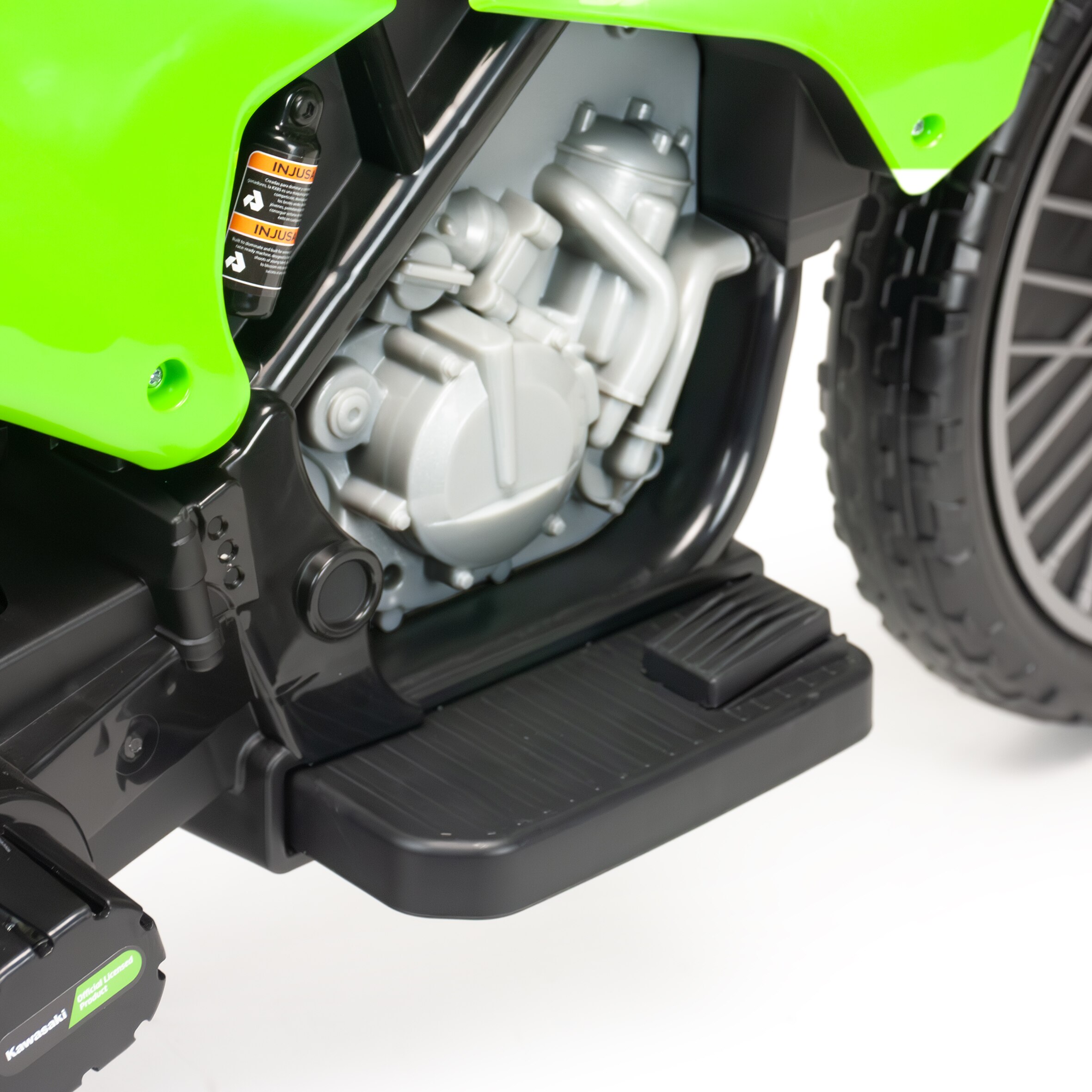 Vehículo batería Moto Cross Kawasaki KX 85 II 12V, Injusa Verde / Negro-9