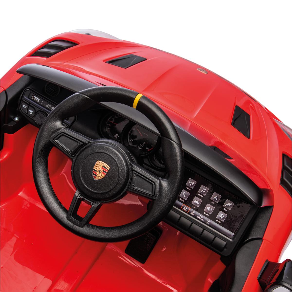 Coche Eléctrico radiocontrol infantil Porsche Spyder 12V Litio Injusa 8