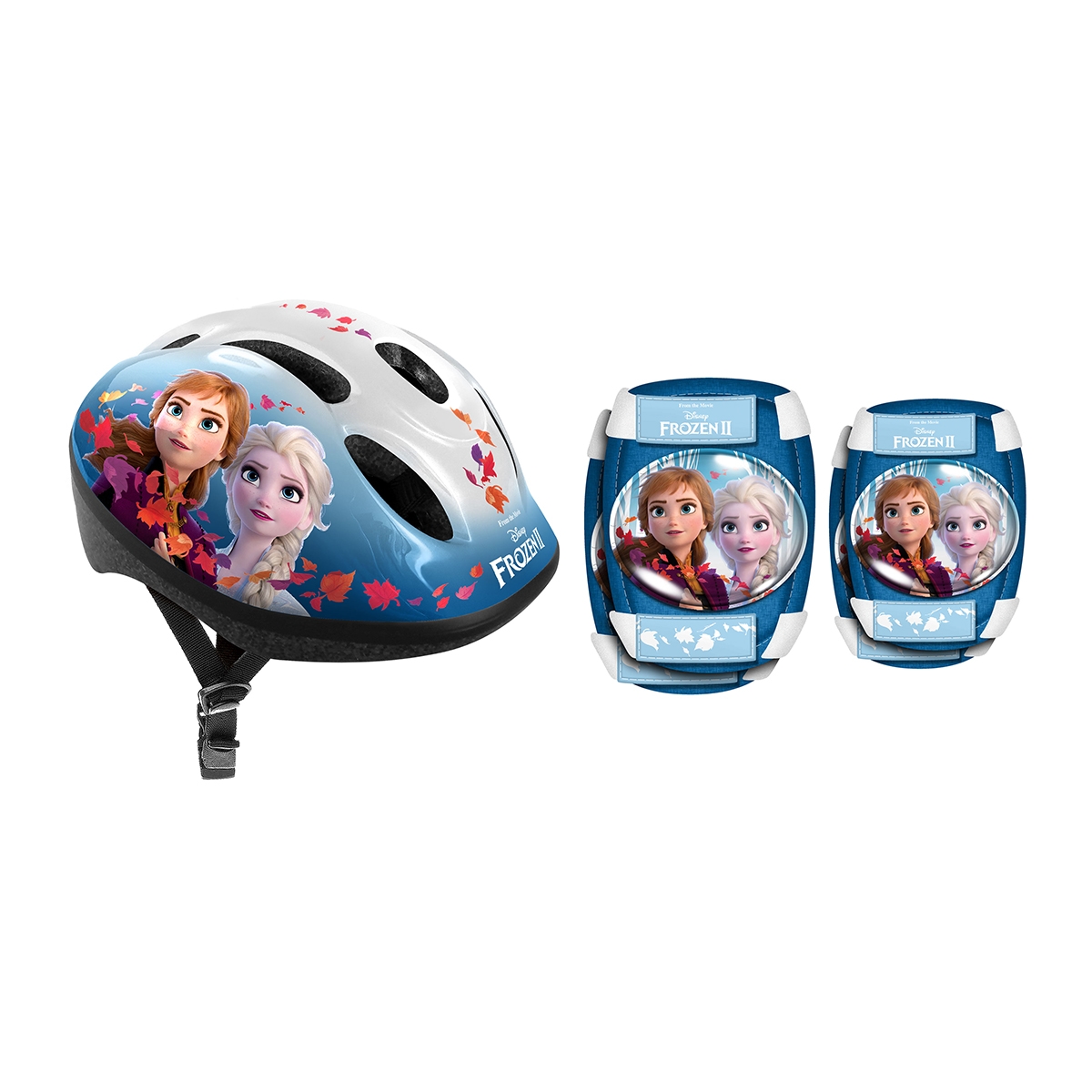 Casco con coderas y rodilleras Frozen II Stamp 1