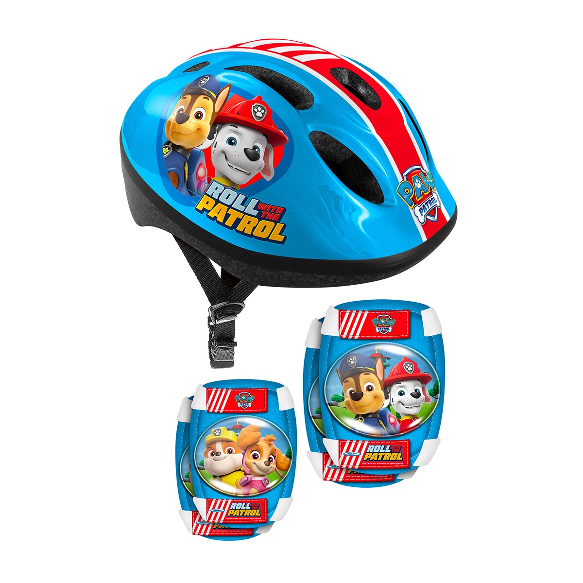 Casco con coderas y rodilleras Paw Patrol Stamp 1