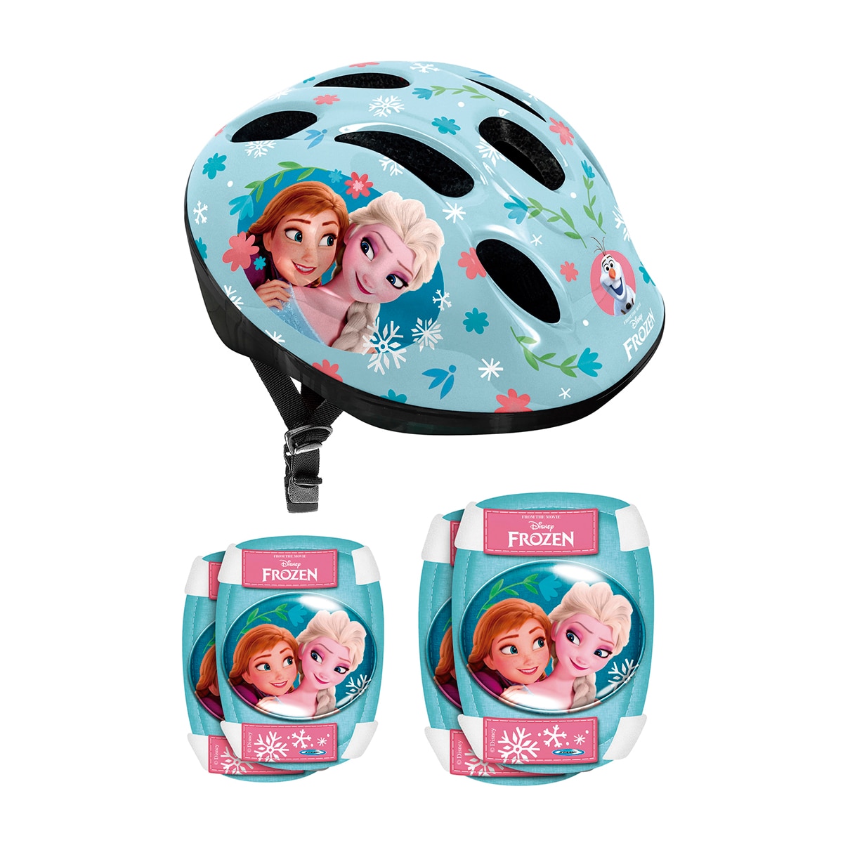 Stamp – Casco con rodilleras y coderas Frozen Stamp.