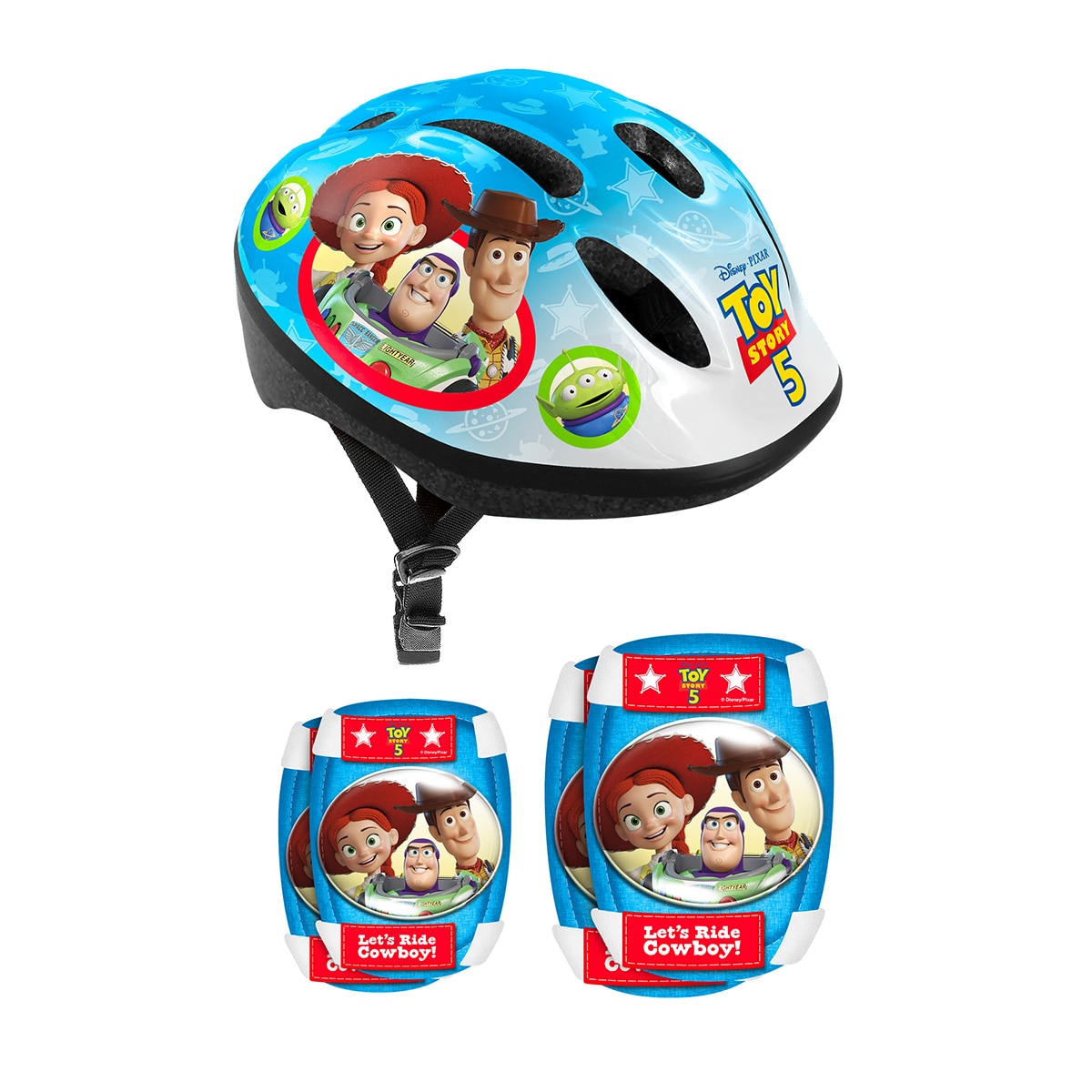 Imagen 0 de Casco Con Coderas Y Rodillleras Toy Story 5 Stamp