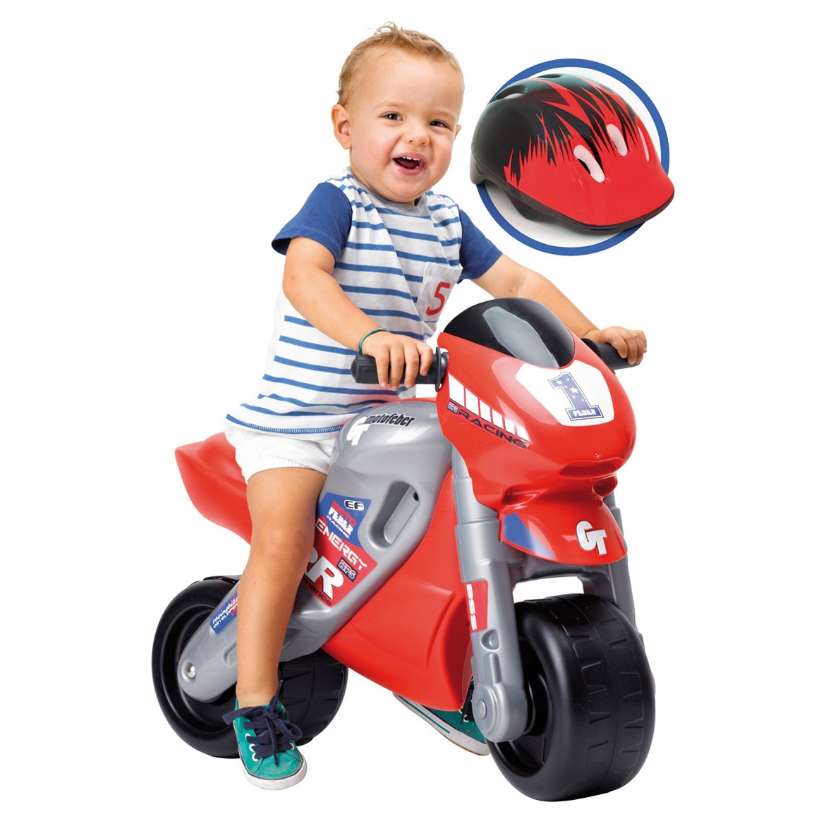 Imagen 0 de Correpasillos racing con casco Feber