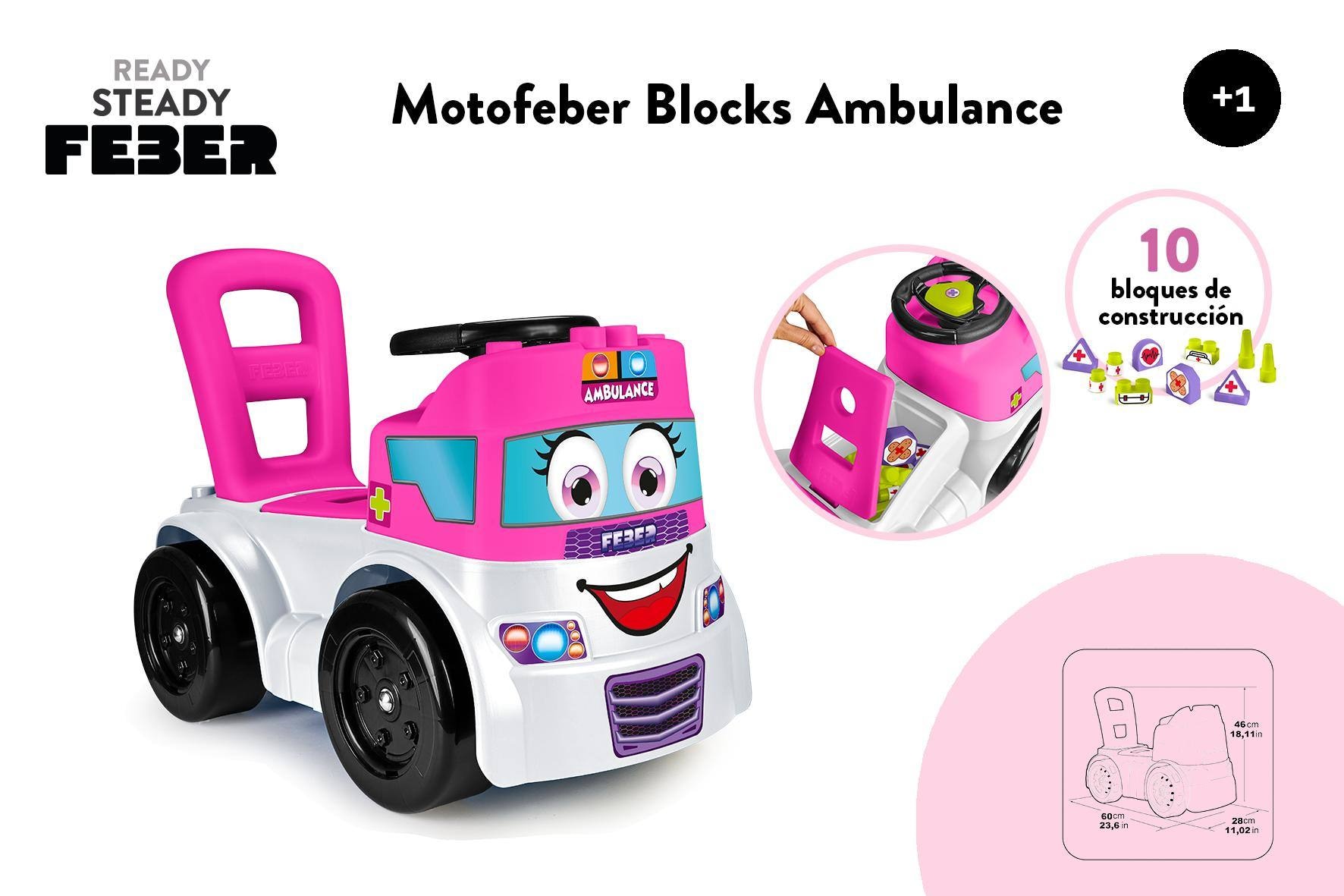 Correpasillos Ambulancia Motofeber Blocks Ambulance 2