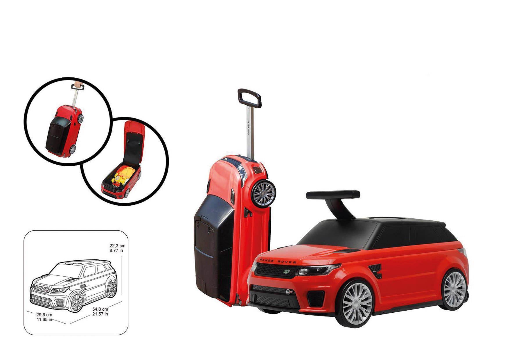 Correpasillos Range Rover 2 en 1 rojo Feber 5