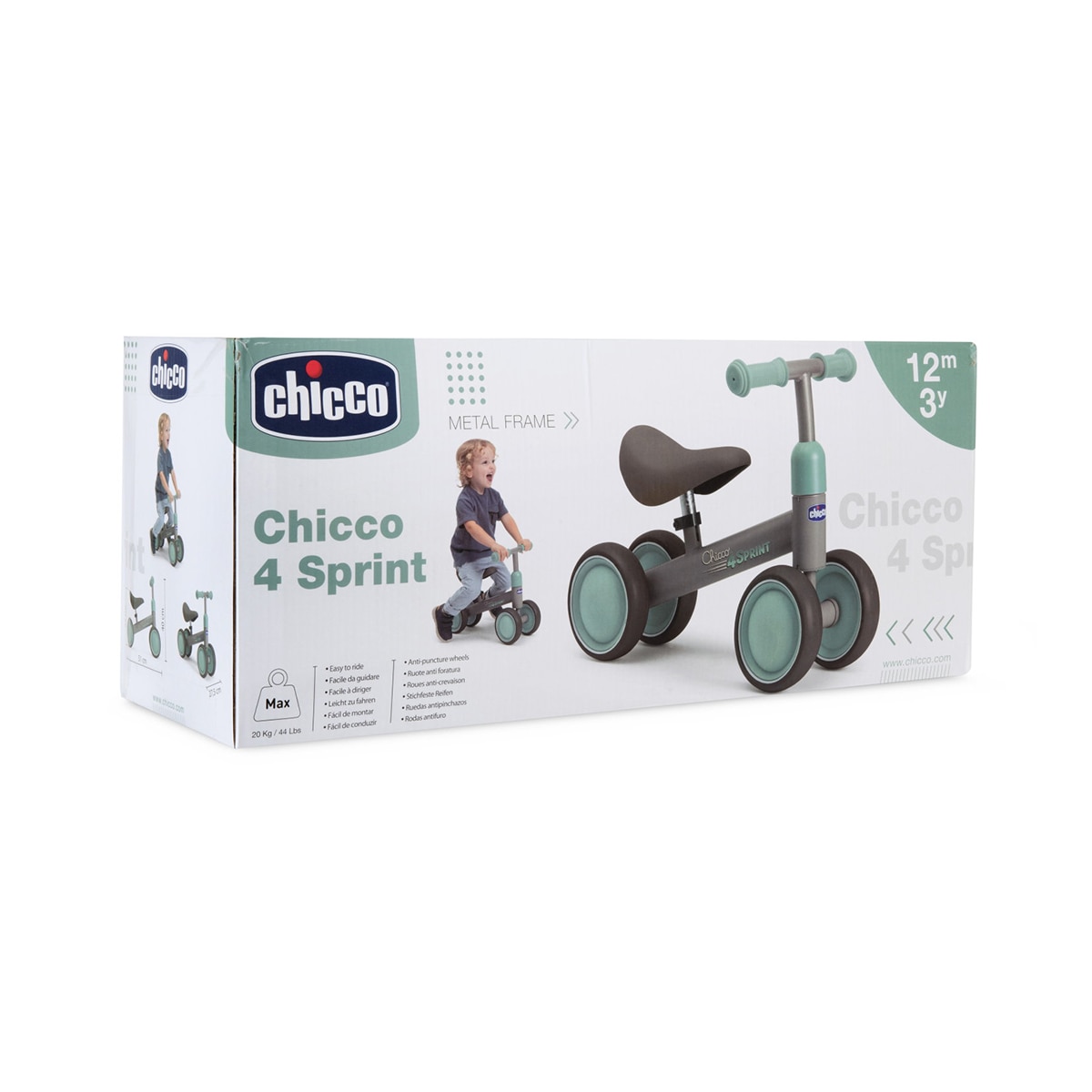 Juego paseo en bici 4 ruedas pastel Chicco 3