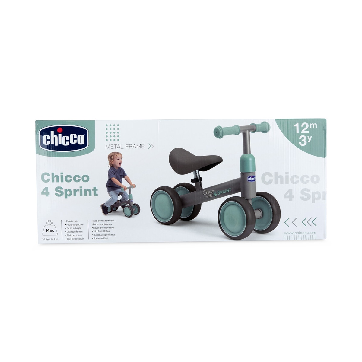Juego paseo en bici 4 ruedas pastel Chicco 4