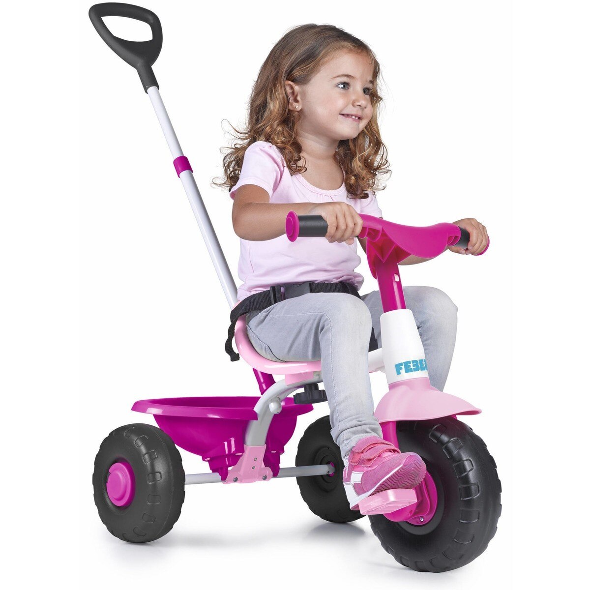 Baby Trike Pink triciclo 2 en 1 Feber 2