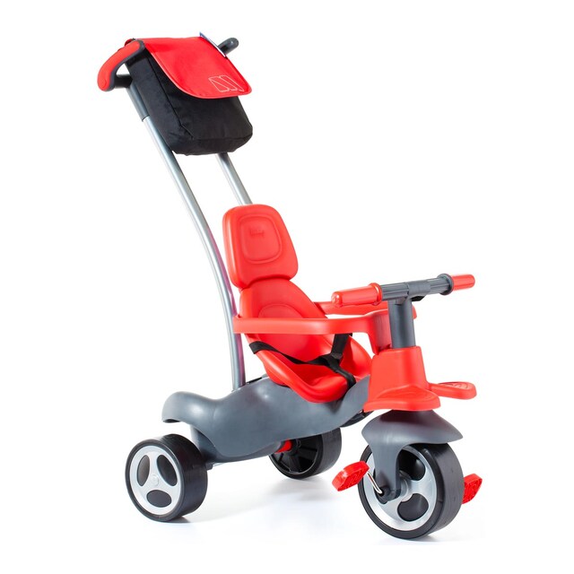 Imagen 0 de Triciclo Urban Trike Dirección Suave + Bolsa + Ruedas De Goma Rojo + Bonus Termo Bebidas