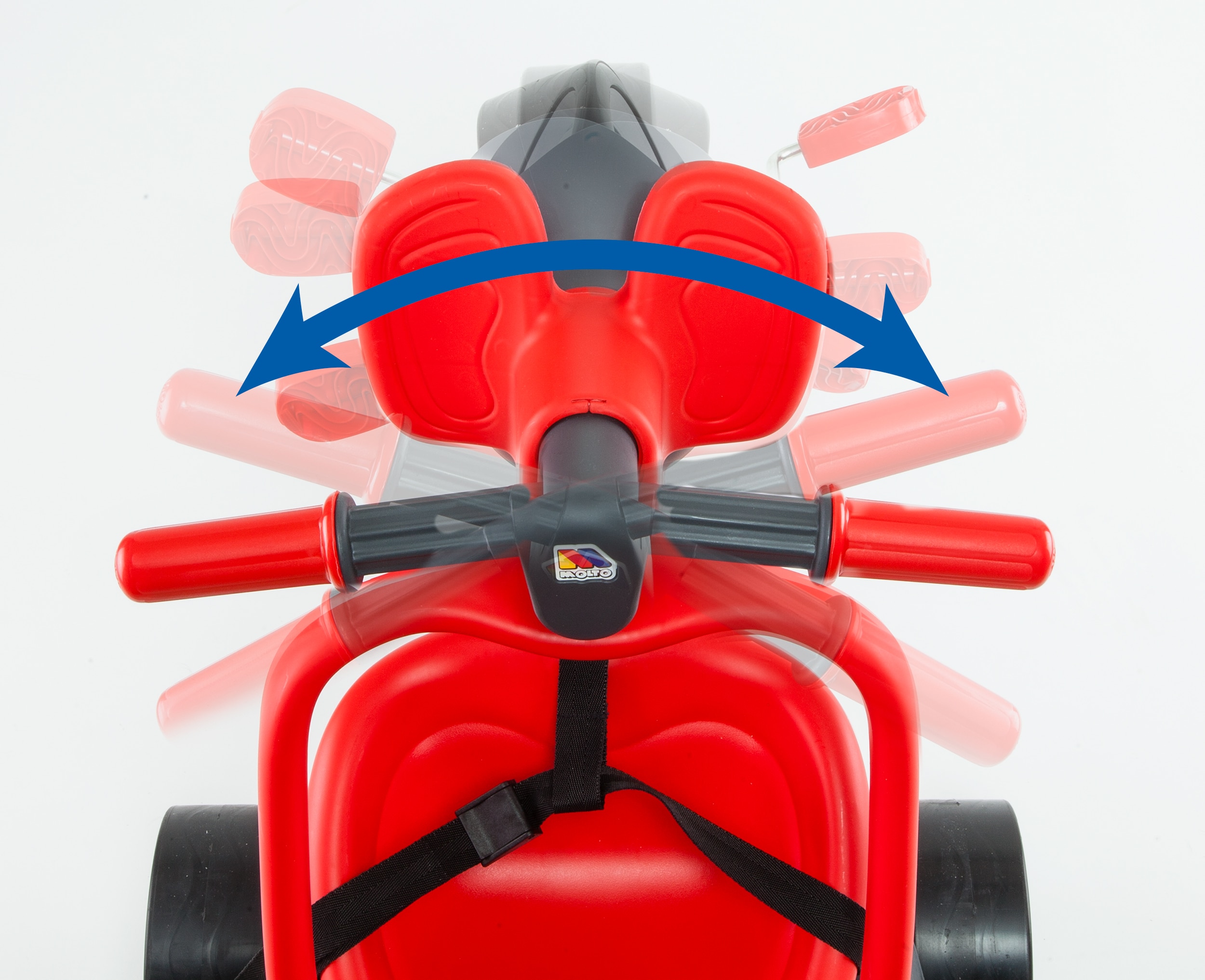 Triciclo Urban Trike Dirección Suave + Bolsa + Ruedas De Goma Rojo + Bonus Termo Bebidas 5