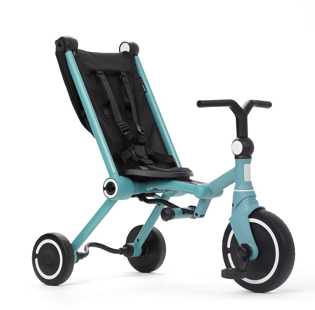 Triciclo Plegable Turquesa para viajar Smartrike 3