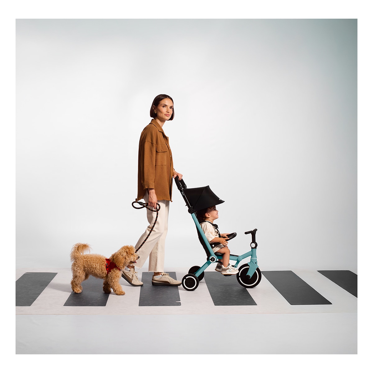 Triciclo Plegable Turquesa para viajar Smartrike 7
