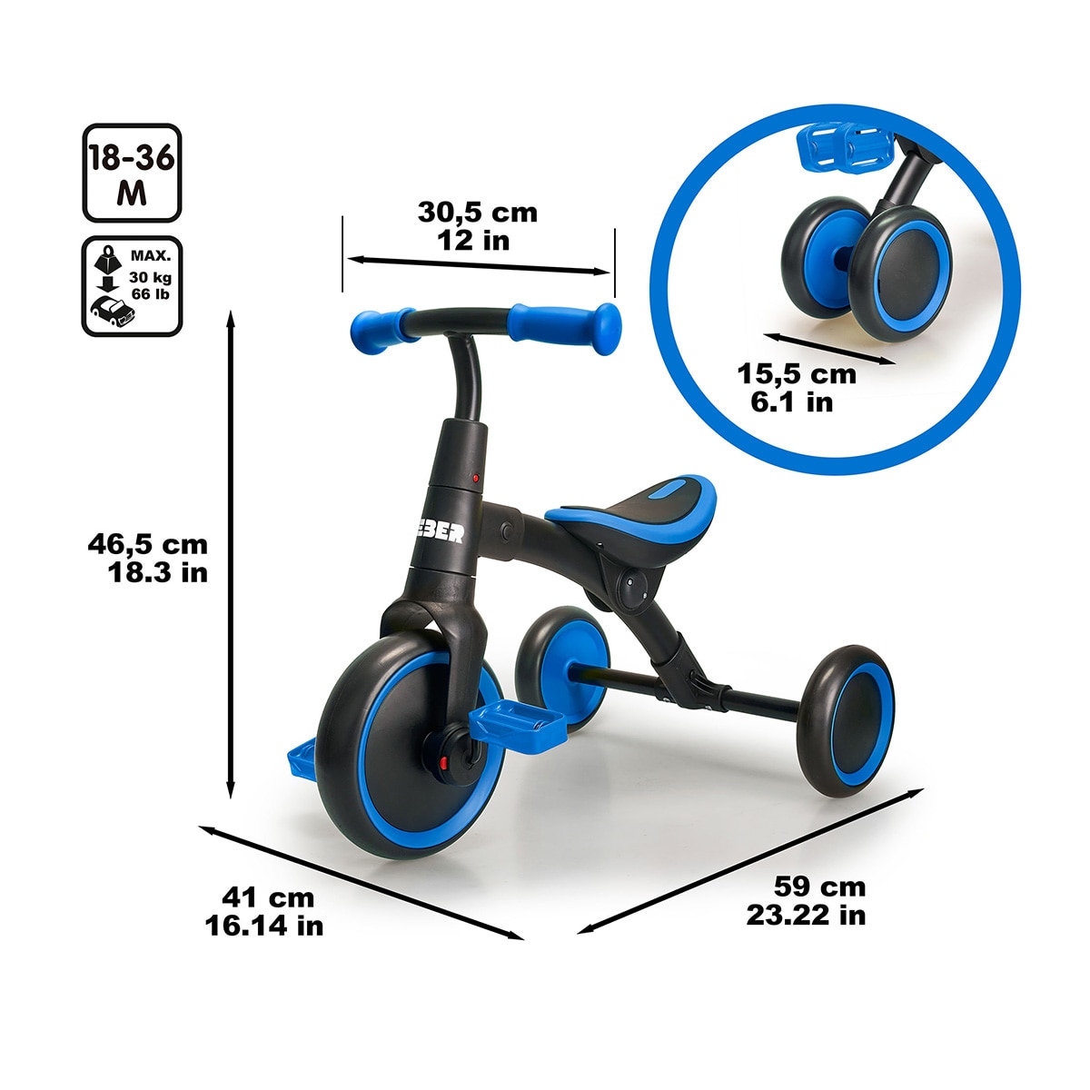 Bicicleta Evolutiva 2 en 1 Famosa 3