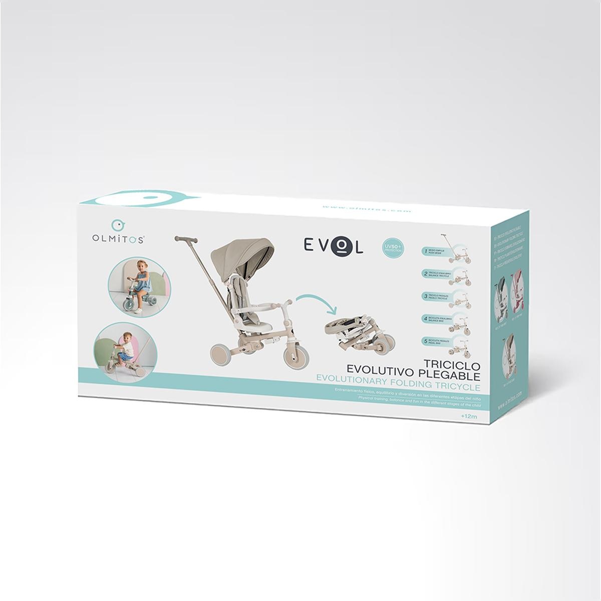 Triciclo Multifuncional Evol Mint Olmitos 32