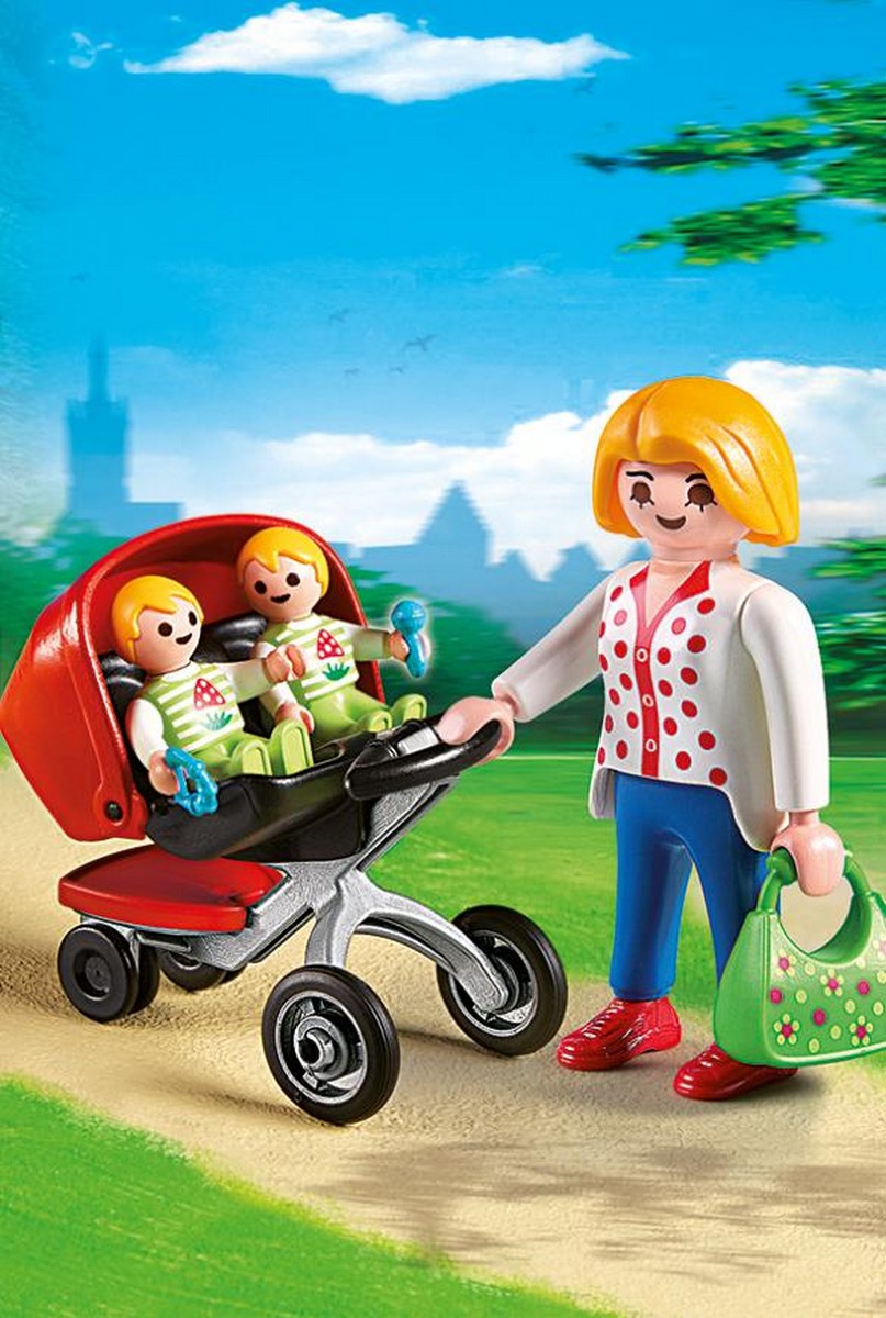 Mamá con Carrito de Gemelos Playmobil City Life 2
