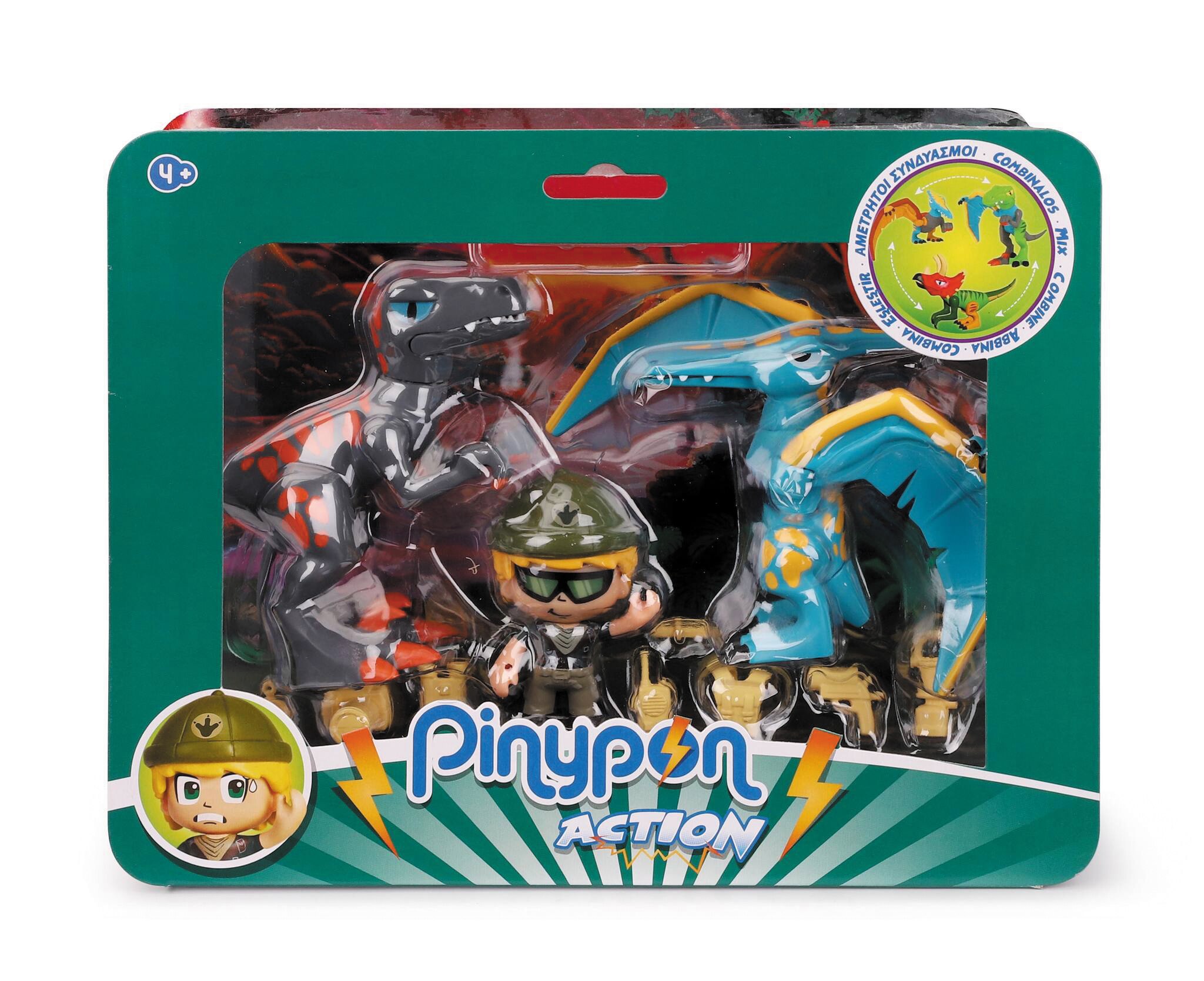 Pinypon Action. Wild. Pack 2 Dinosaurios & 1 figura 5