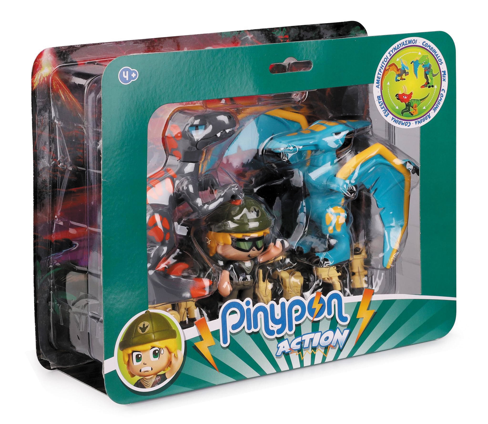 Pinypon Action. Wild. Pack 2 Dinosaurios & 1 figura 6
