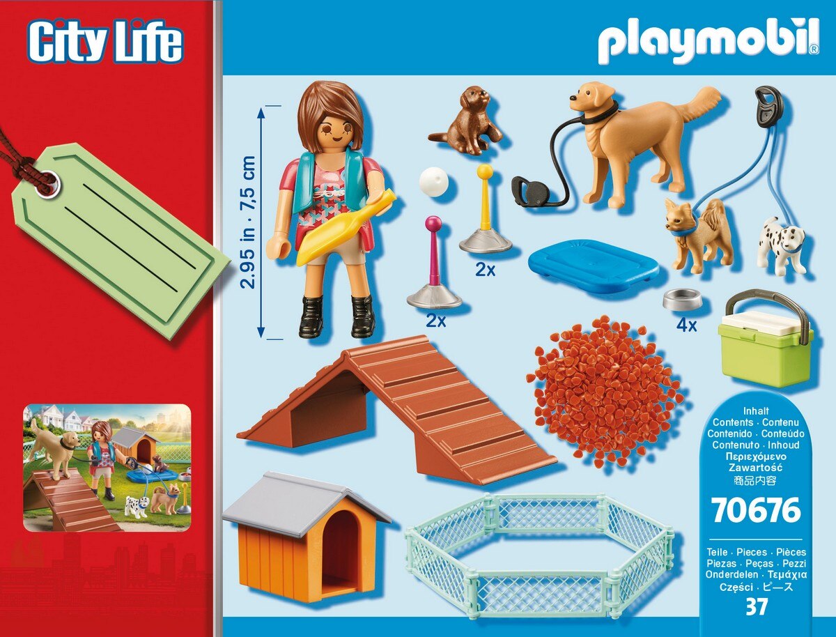 Set de regalo entrenadora de perros Playmobil City Life 4