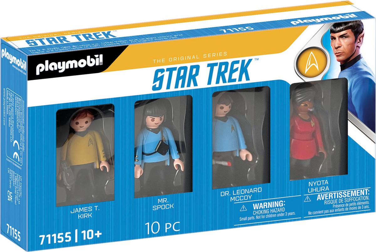 Set Figuras Tripulación Enterprise: Captain Kirk, Spock, Uhura, McCoy Playmobil Star Trek 1