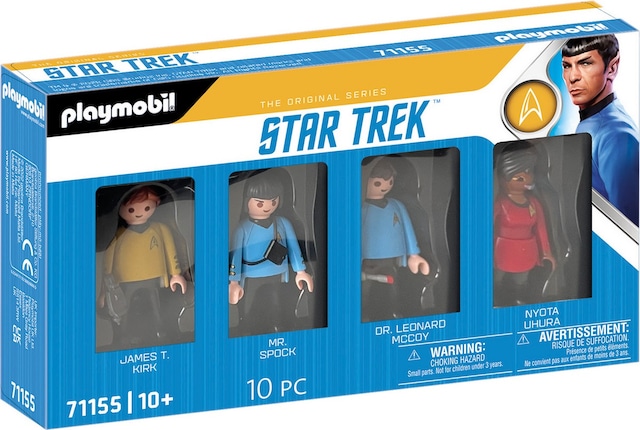 Set Figuras Tripulación Enterprise: Captain Kirk, Spock, Uhura, McCoy Playmobil Star Trek