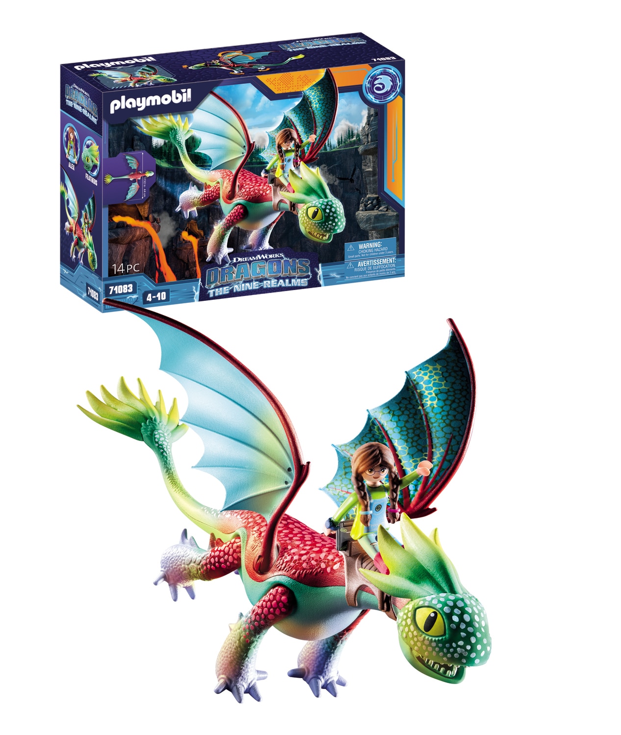Set dragons Nine Realms: Feathers & Alex Playmobil Dreamworks Dragons 4