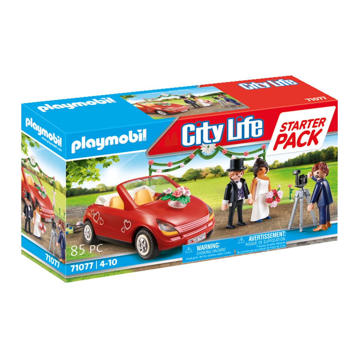Pack inicial Figuras de casamento e carro de noiva Playmobil City Life 1