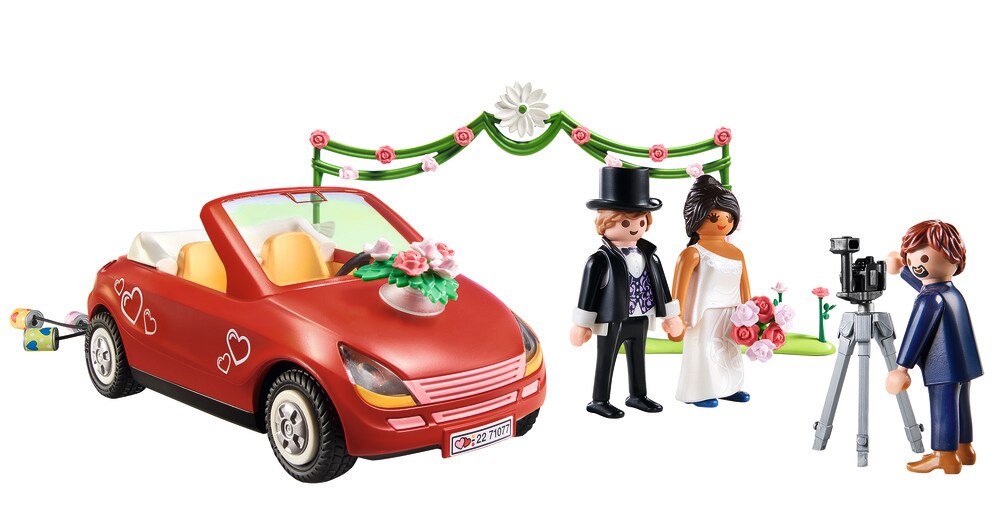 Pack inicial Figuras de casamento e carro de noiva Playmobil City Life 3