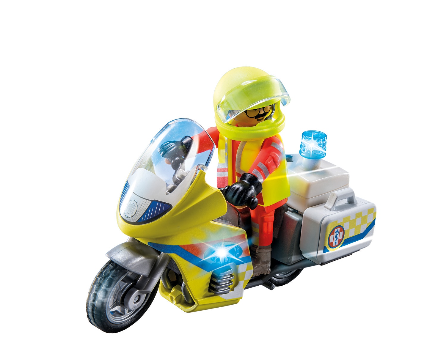 Moto de emergências con luz intermiente Playmobil City Life 3