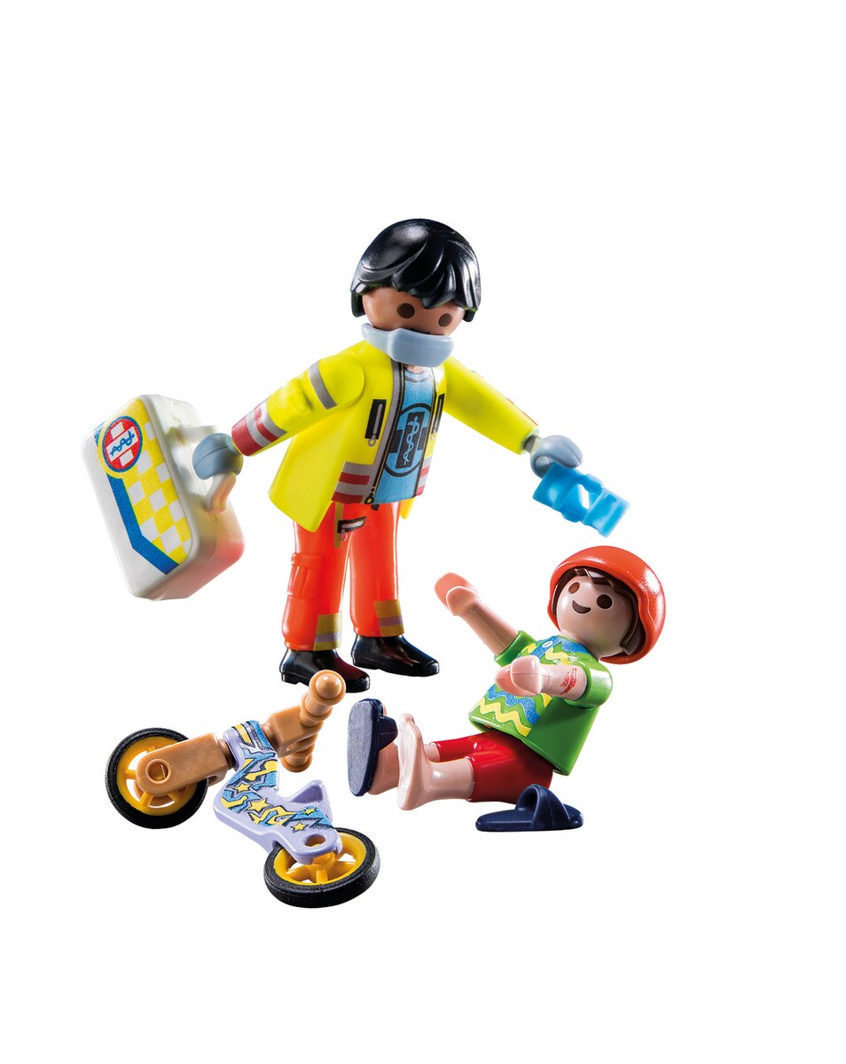 Figura Paramédico con paciente Playmobil City Life · Playmobil