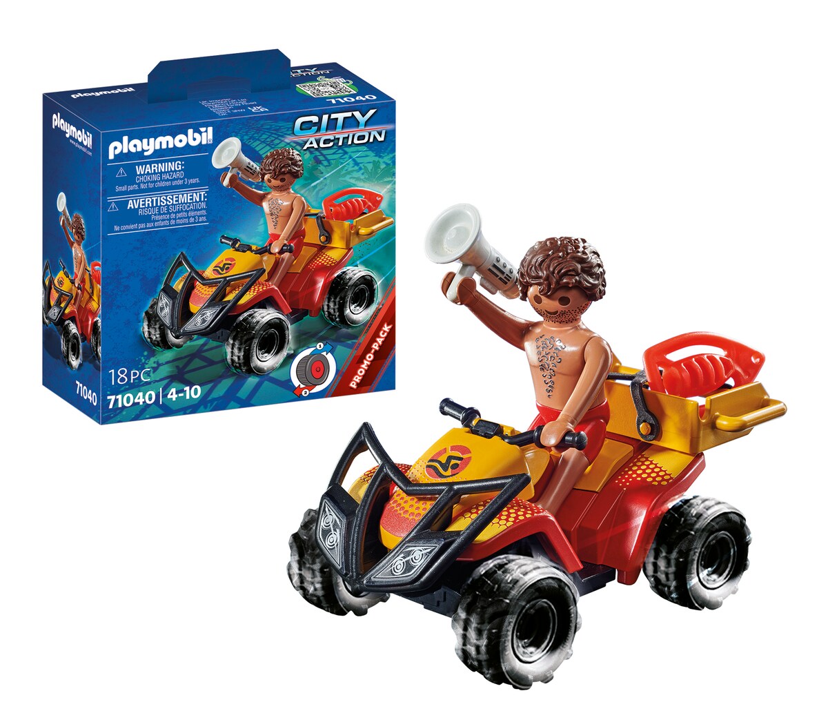 Quad de rescate con motor de fricción Playmobil City Action 4