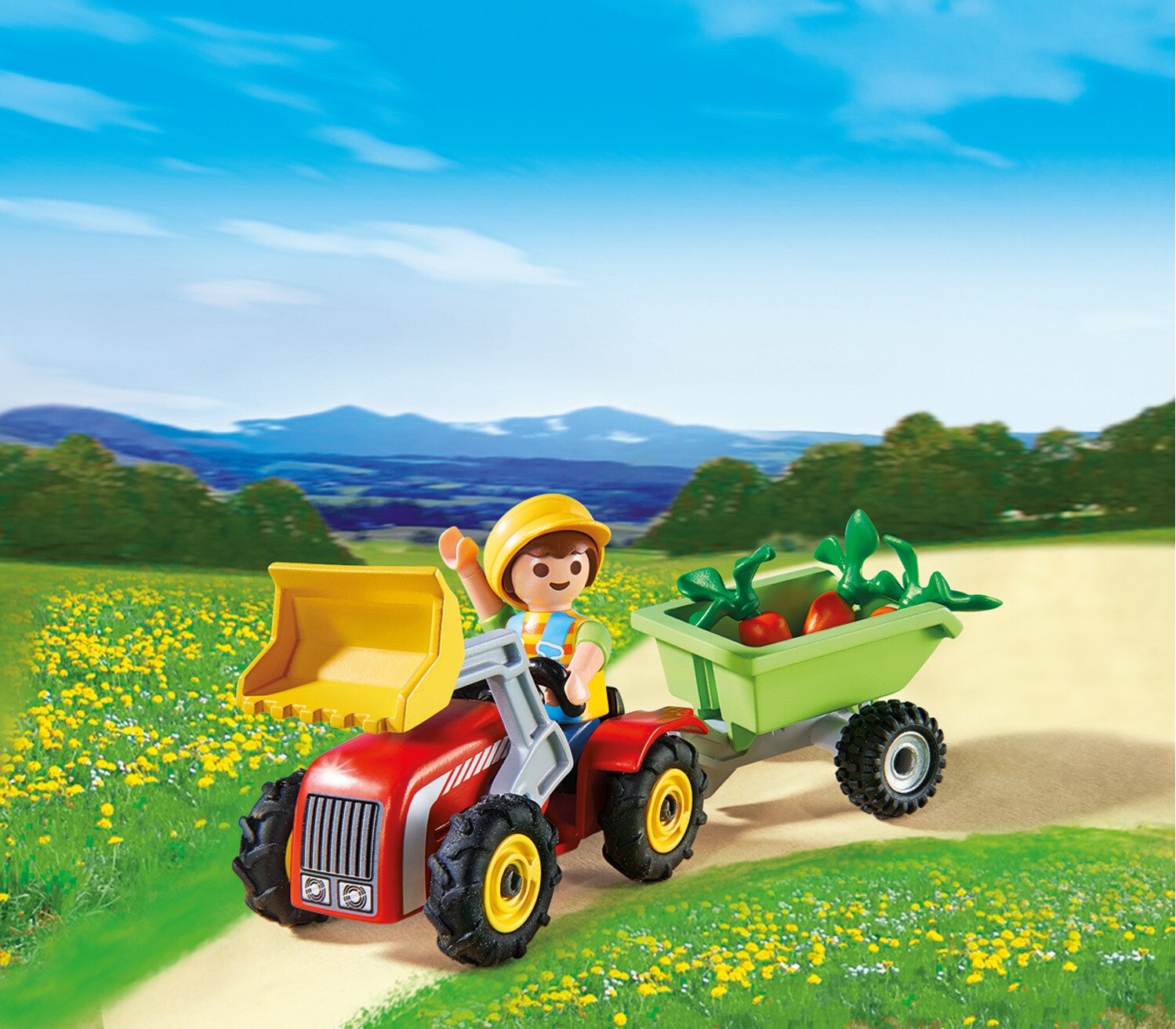 Niño con Tractor Playmobil 2