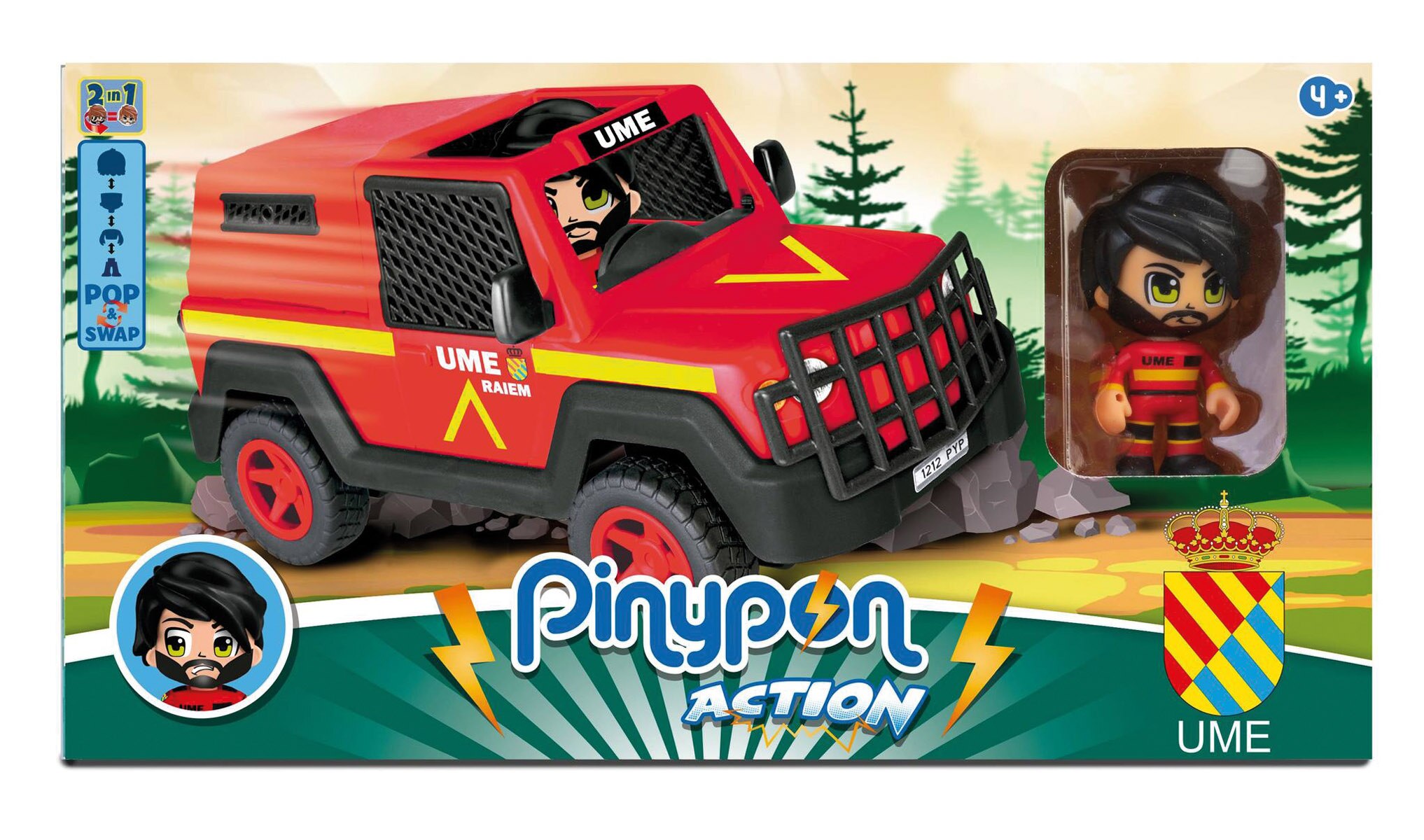 Vehículo 4x4  UME Pinypon Action 4