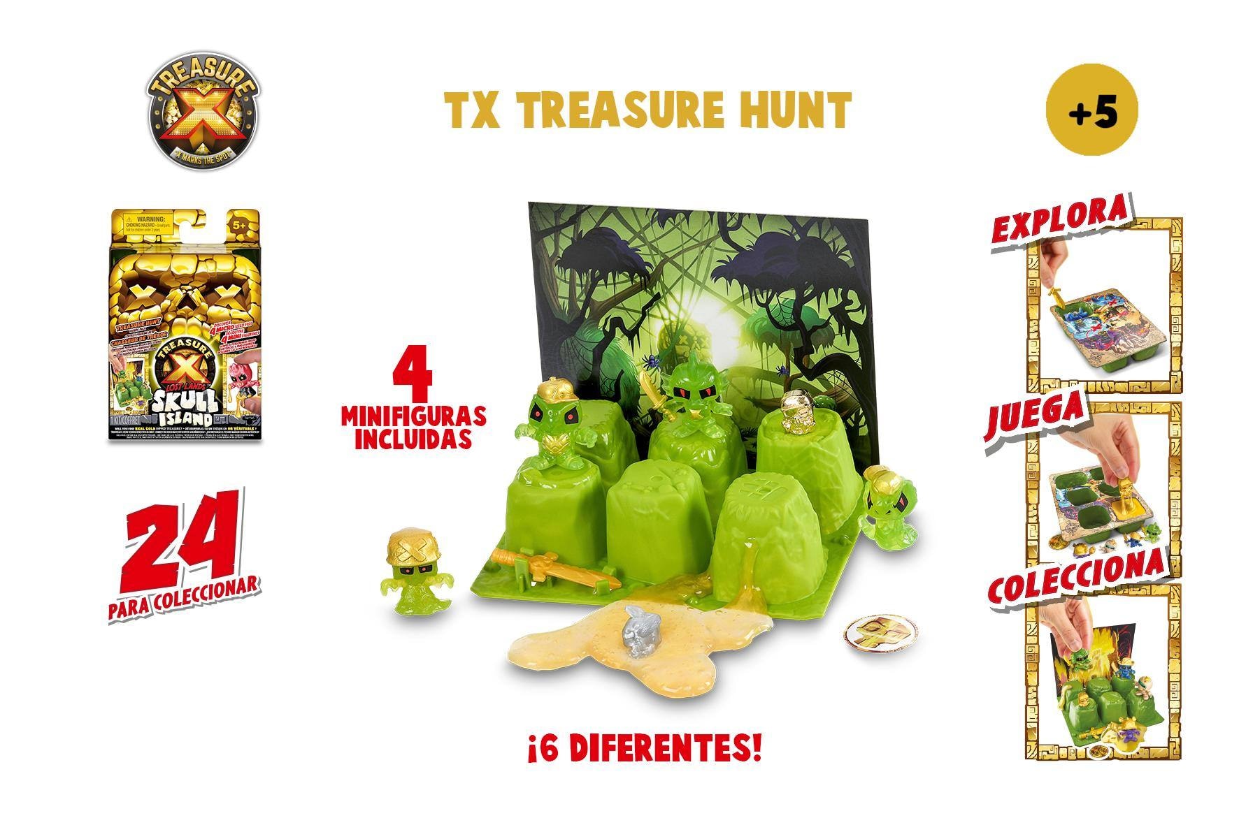 Pack Caza del tesoro Lost Lands Skull Island Treasure X modelos surttidos 7