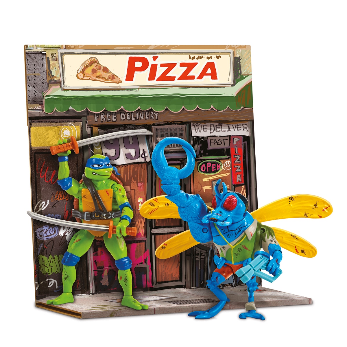 Pack surtido de 2 figuras Tortugas Ninja Famosa 2