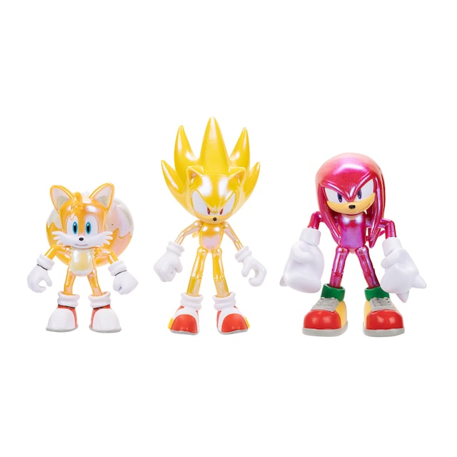 Imagen 0 de Pack especial de 3 Figuras coleccionables y articuladas de 10 cm Sonic Sega