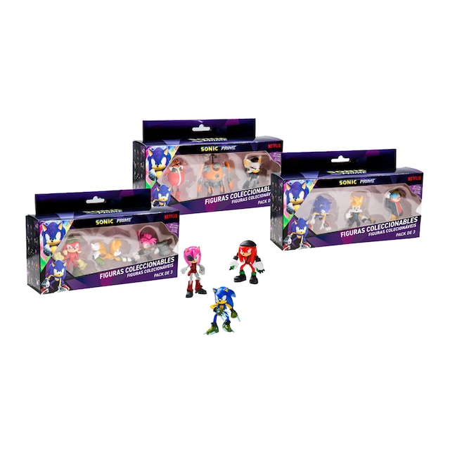Pack surtido de 3 figuras Sonic Bizak
