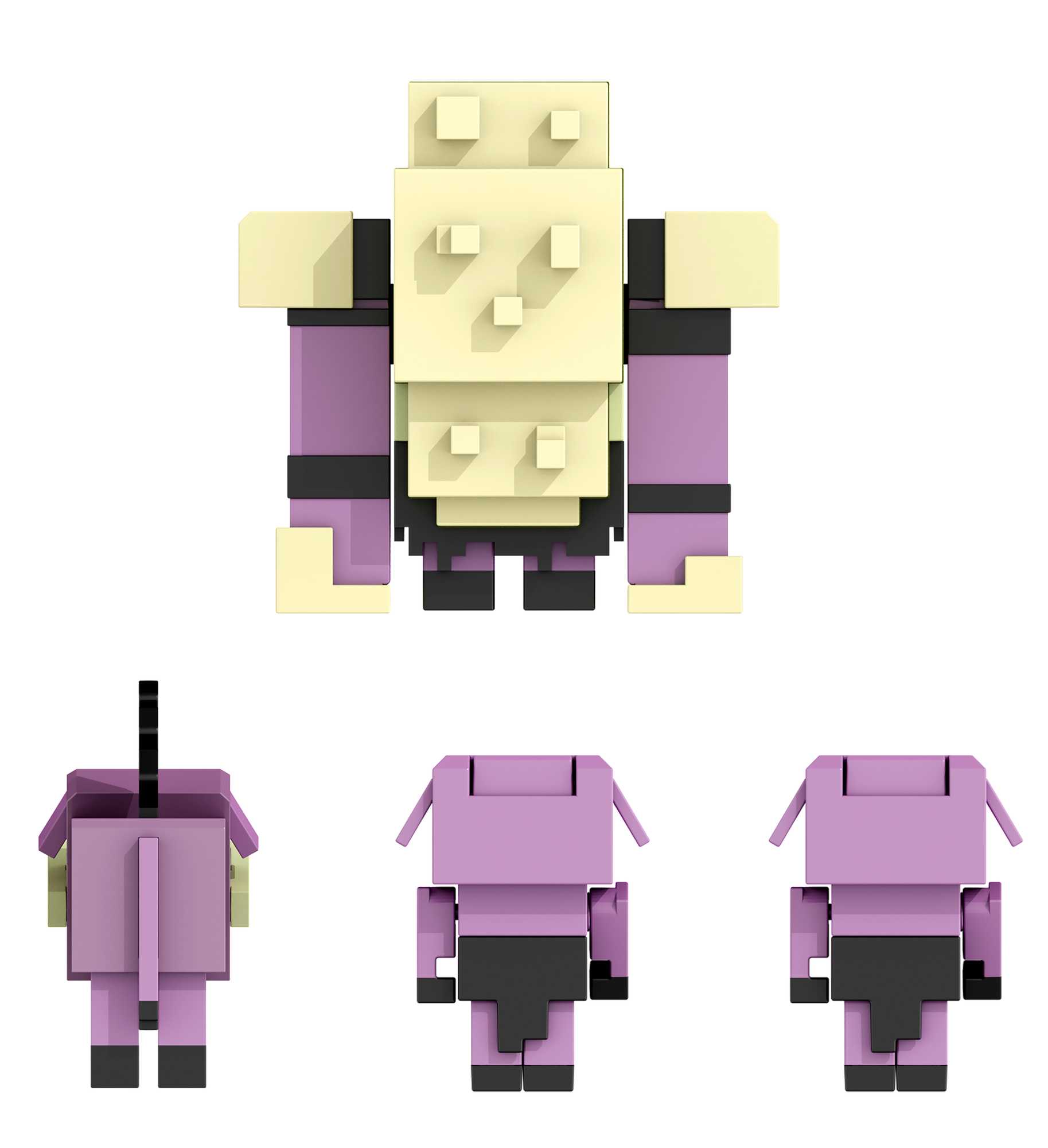 Figura surtida Legends Invasion Nether Minecraft Mattel 4