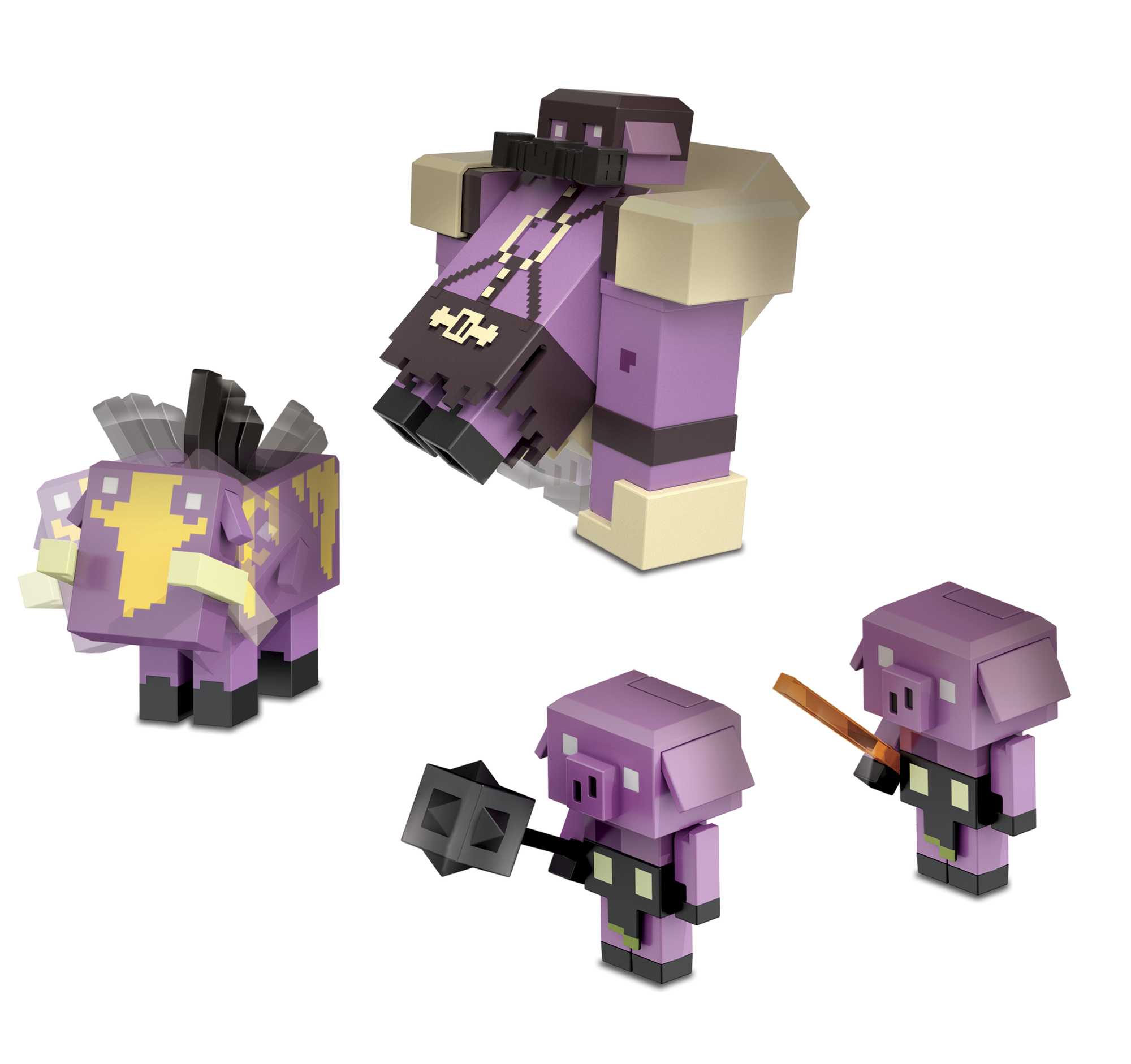 Figura surtida Legends Invasion Nether Minecraft Mattel 5