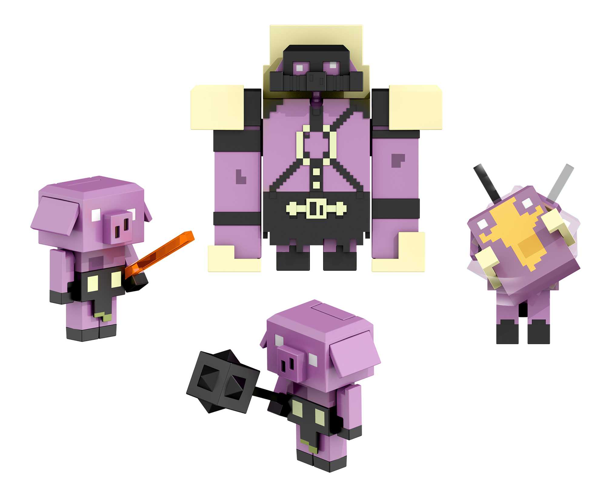 Figura surtida Legends Invasion Nether Minecraft Mattel 6