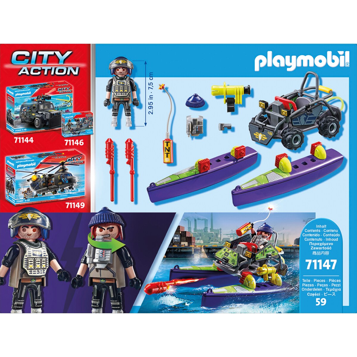 Fuerzas Especiales - Quad Multiterreno Playmobil City Action 2