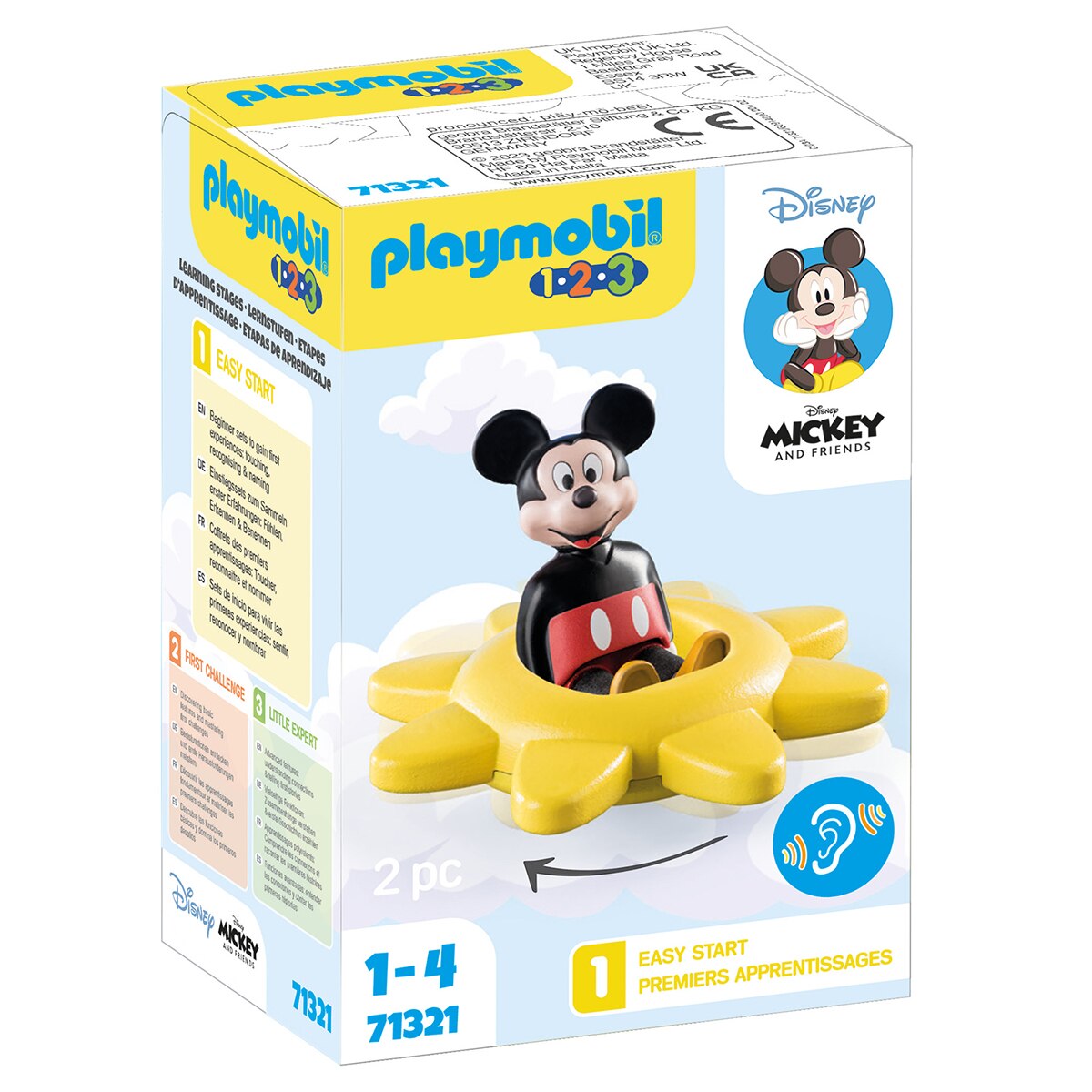 Disney: Mickey Sol Giratorio Playmobil 1.2.3 1