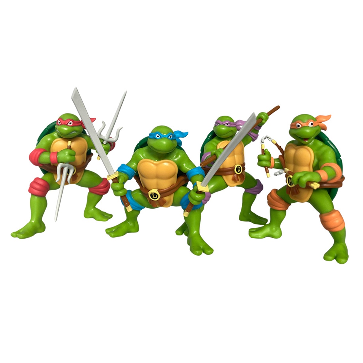 Imagen 0 de Set 4 figuras Tortugas Ninja Retro Comansi
