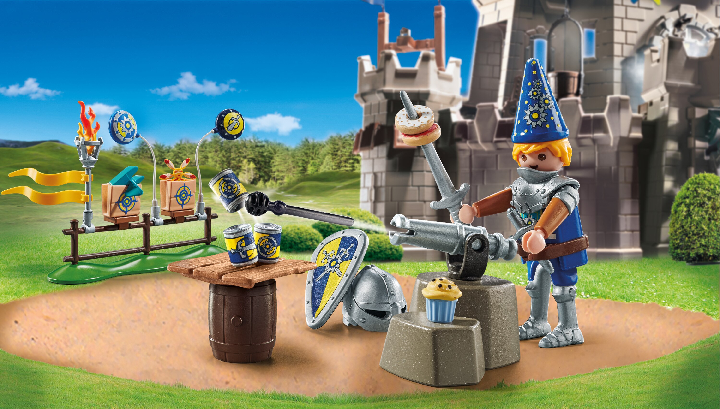 Cumpleaños de caballero medieval Playmobil Novelmore · Playmobil