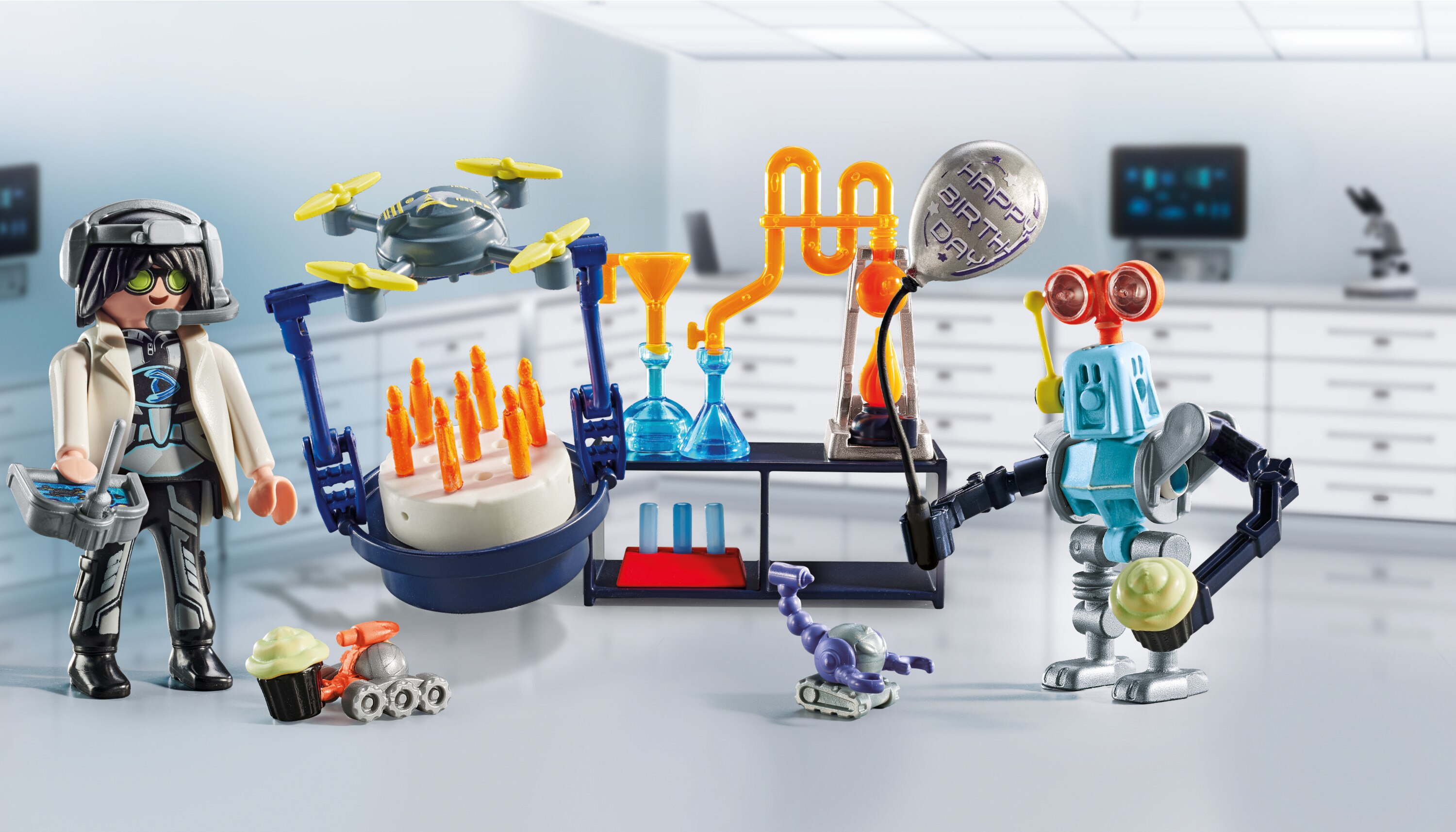 Investigador con robots Playmobil My Life 4