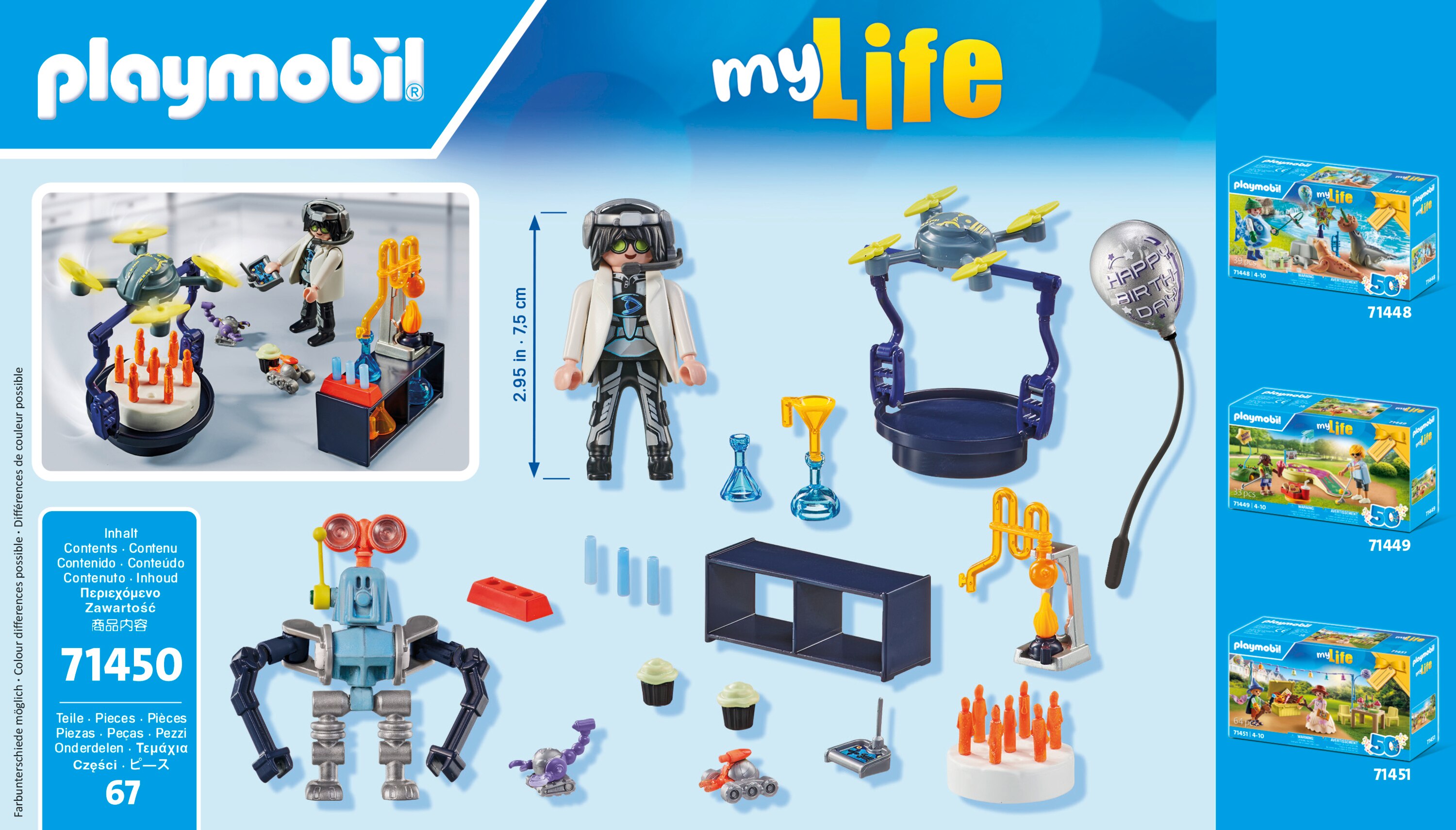 Investigador con robots Playmobil My Life 5
