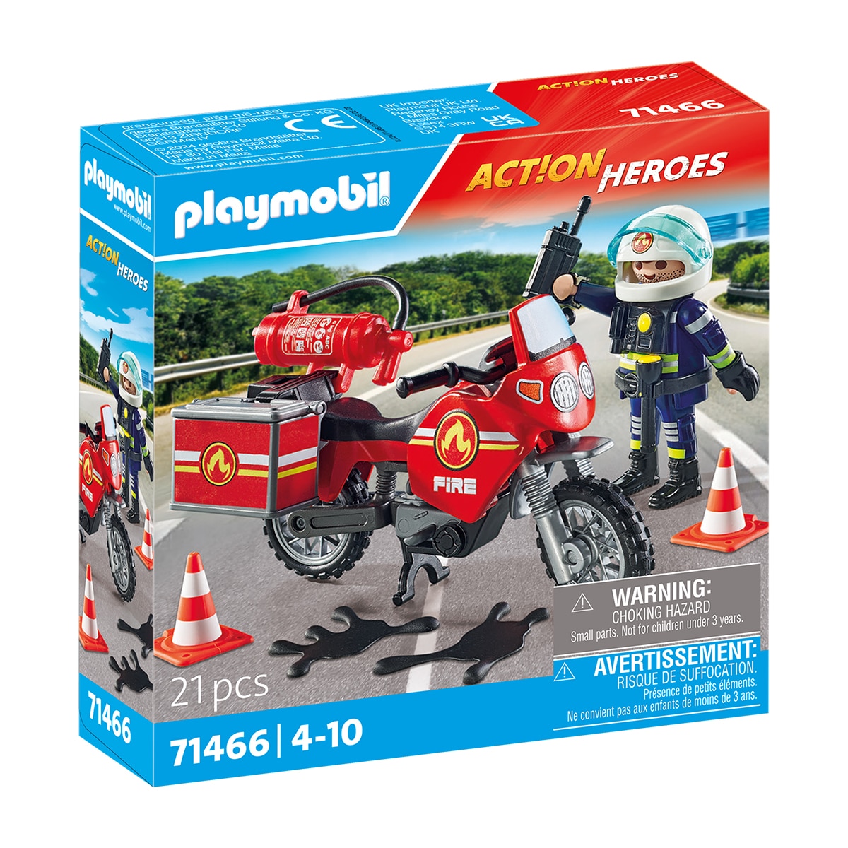 Imagen 0 de Moto de bomberos Playmobil Action Heroes