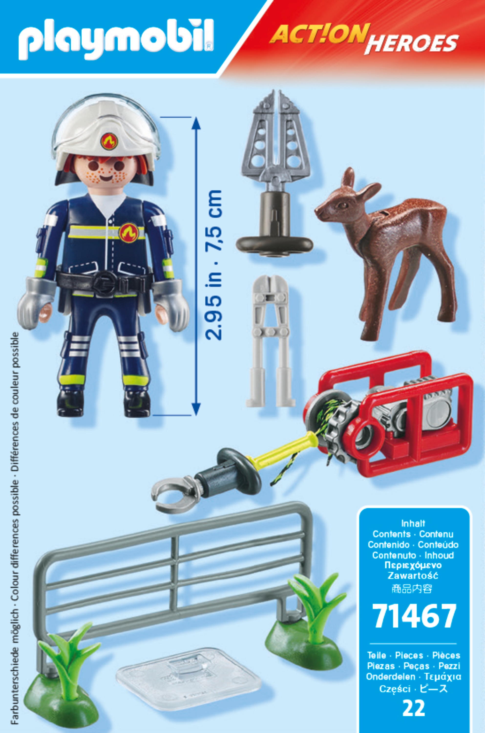 Misión bomberos: rescate de animal Playmobil Action Heroes 5