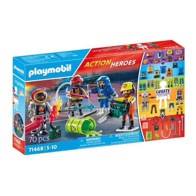 Imagen 0 de My Figures: bomberos Playmobil Action Heroes Create