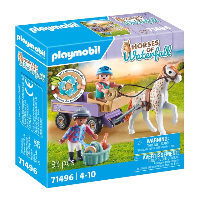 Carruaje con poni Playmobil Horses of Waterfall