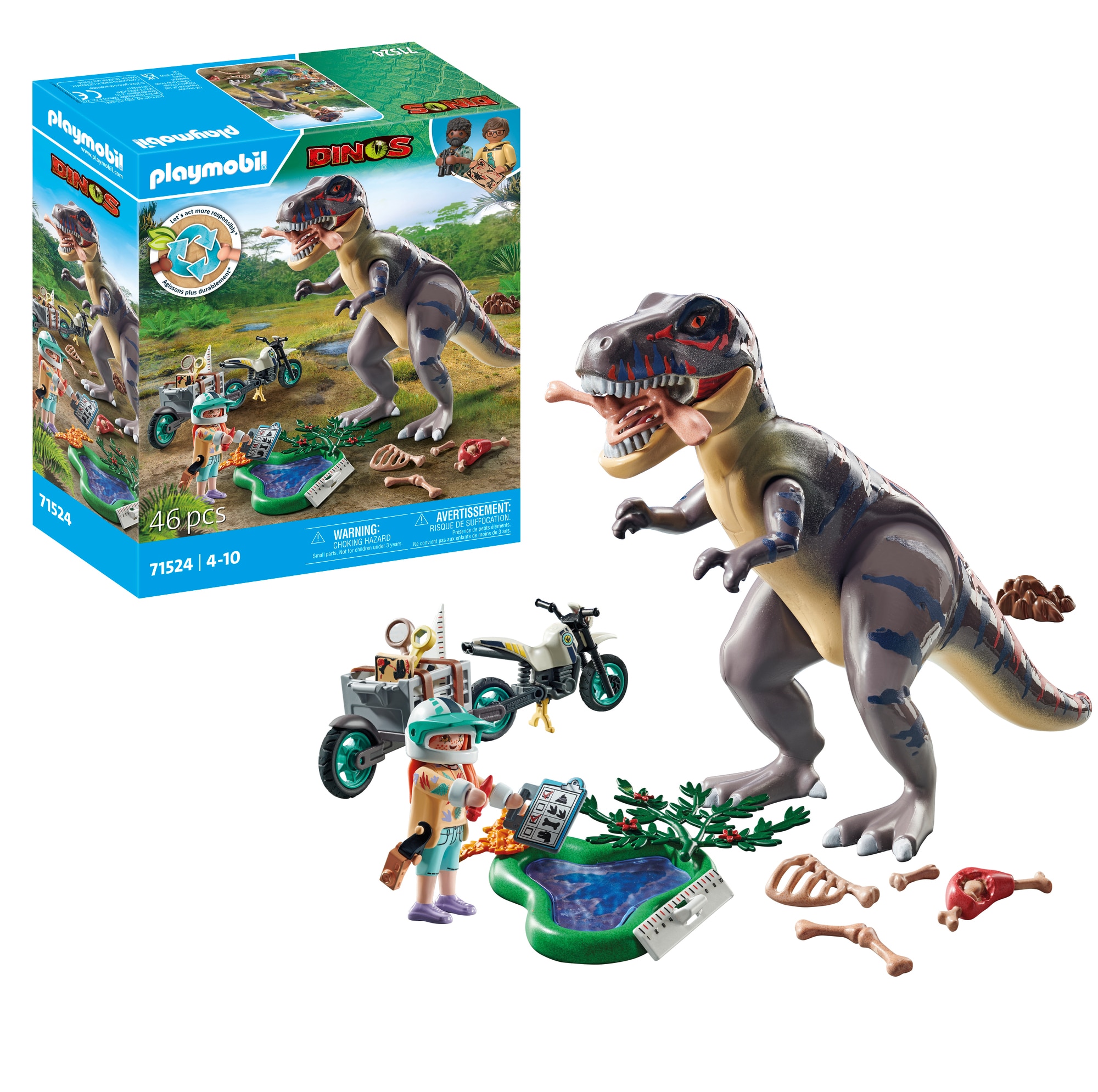 T-Rex y rastreador Playmobil Dinos 3